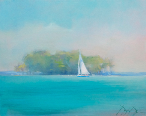 Summer Glow on Clear Lake, #2789
