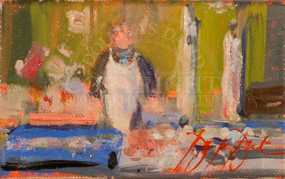 Meat Cutter at Borough Market, London, #2037