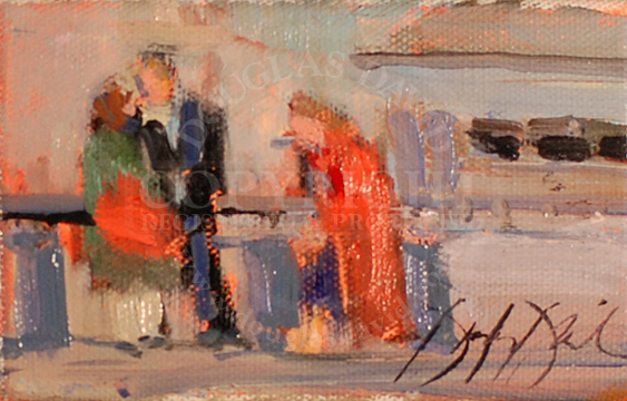 Waiting on Bus in Front of Eiffel, #2070