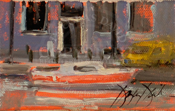 Red & White Boat, Amsterdam, #2143