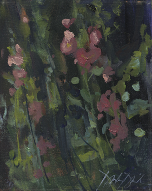 Hollyhocks, #2175
