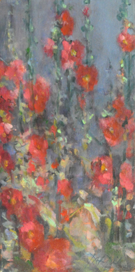 HOLLYHOCKS, #2201