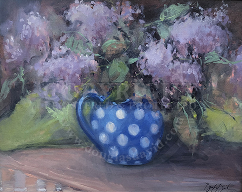 Lilacs & Polka Dots, #1501
