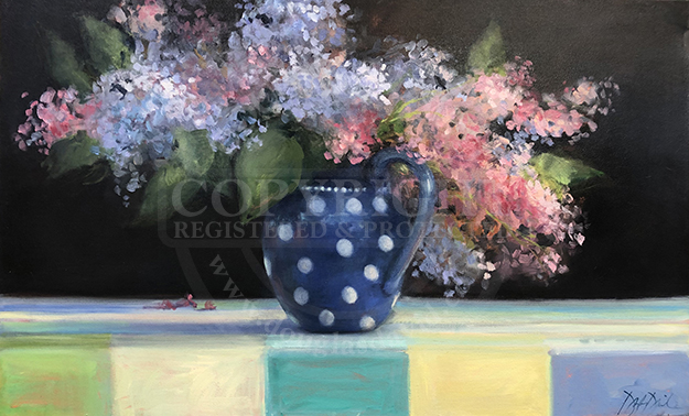 Lilacs & Polka Dots, #2149